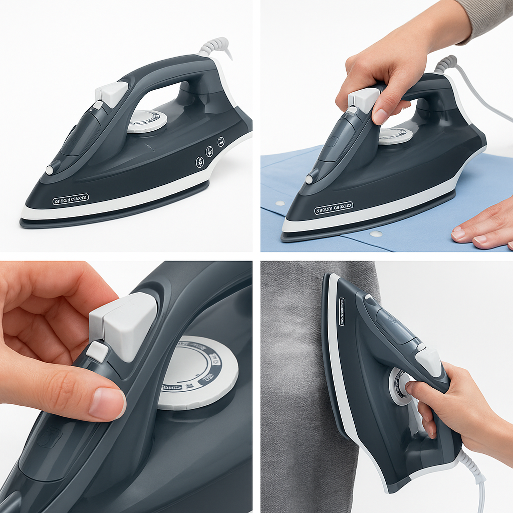 Plancha a Vapor Black+Decker con Selector y Spray Pro