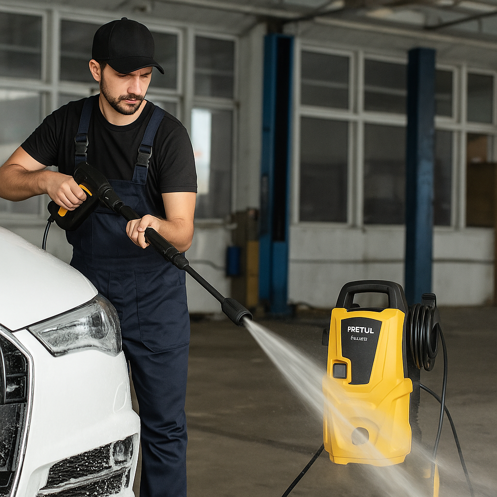 Hidrolavadora Electrica 1350 PSI Limpieza fácil, potente y segura