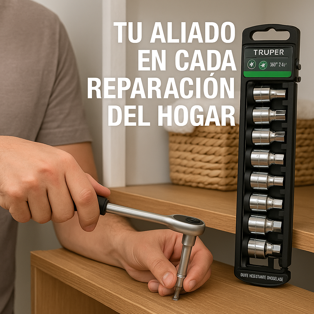 Juego de 9 dados cuadro 3/8" torx, Truper