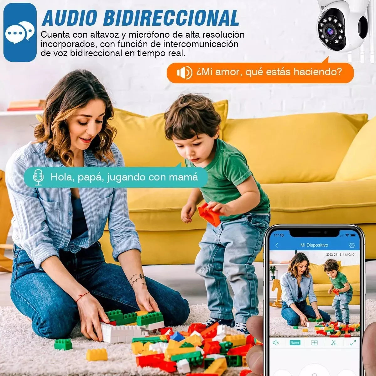 Cámara Ip Video Vigilancia Celular Wifi Visión Nocturna V380