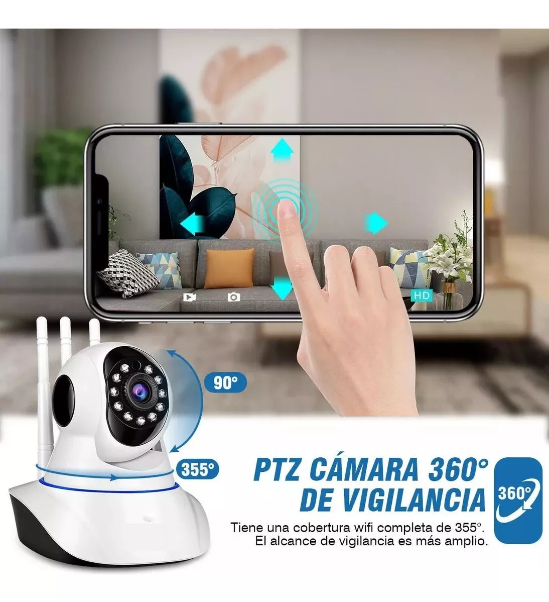 Cámara Ip Video Vigilancia Celular Wifi Visión Nocturna V380