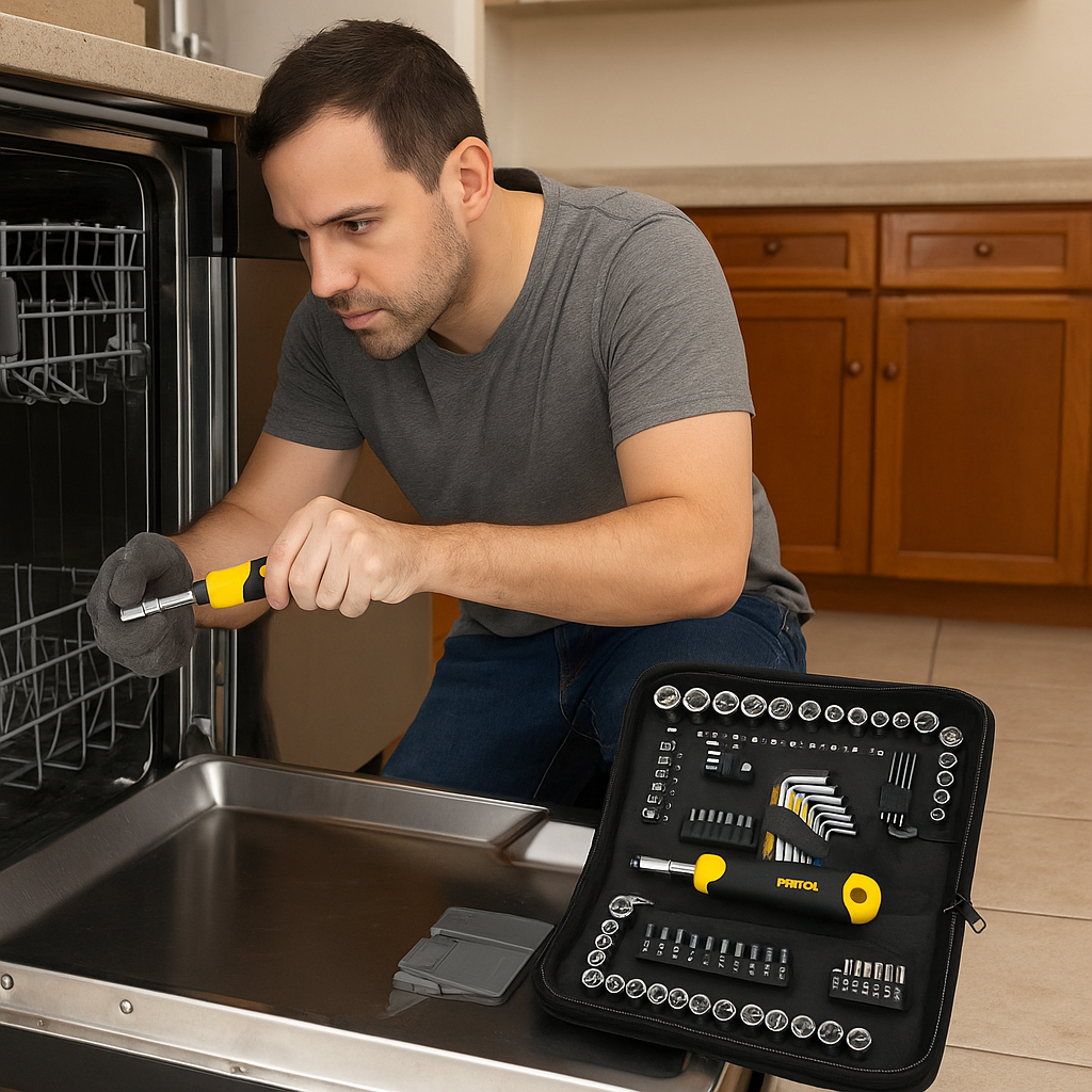 Kit Pretul 83 pzas con Matraca Ideal Hogar y Taller