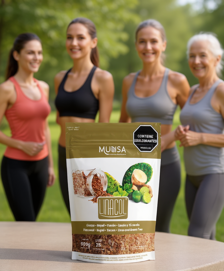 Linacol 500g Linaza Nopal + Yacón + Té Verde Saludable