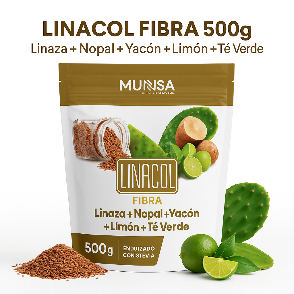 Linacol 500g Linaza Nopal + Yacón + Té Verde Saludable