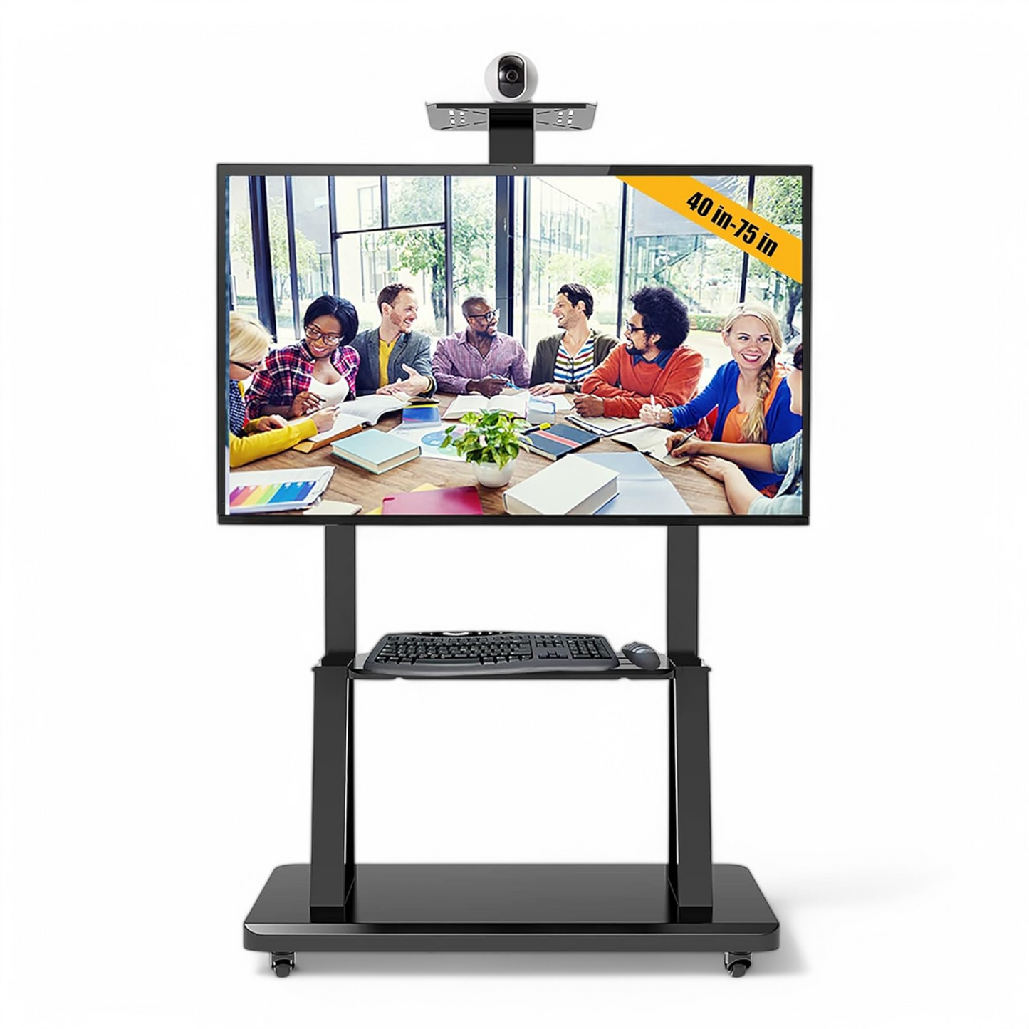 Soporte  Pedestal Ruedas 32 A 65 Tv Móvil Carrito