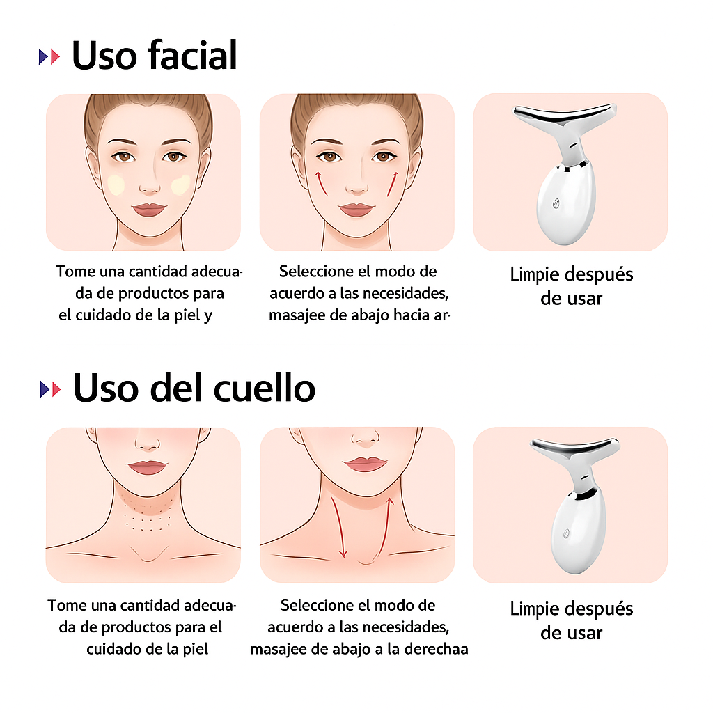 Masajeador facial Maquina Lifting Facial Luz
