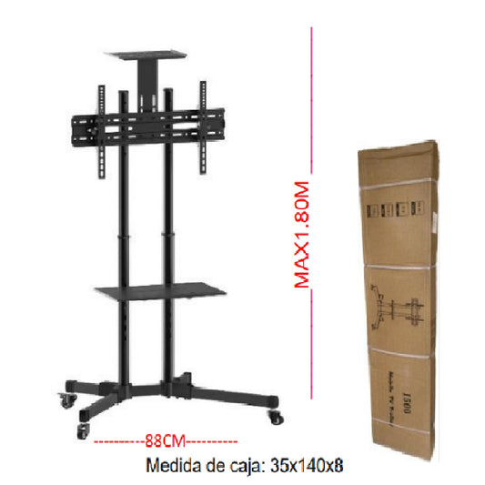 Soporte Pedestal Tv De 32 A 70 Curvos y Planos